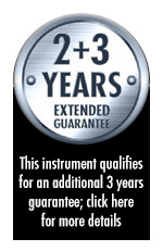 2 + 3 Years Extended Guarantee - this instrument qualifies for an additional 3 years guarantee when bought before 31st March 2014; click here for more details