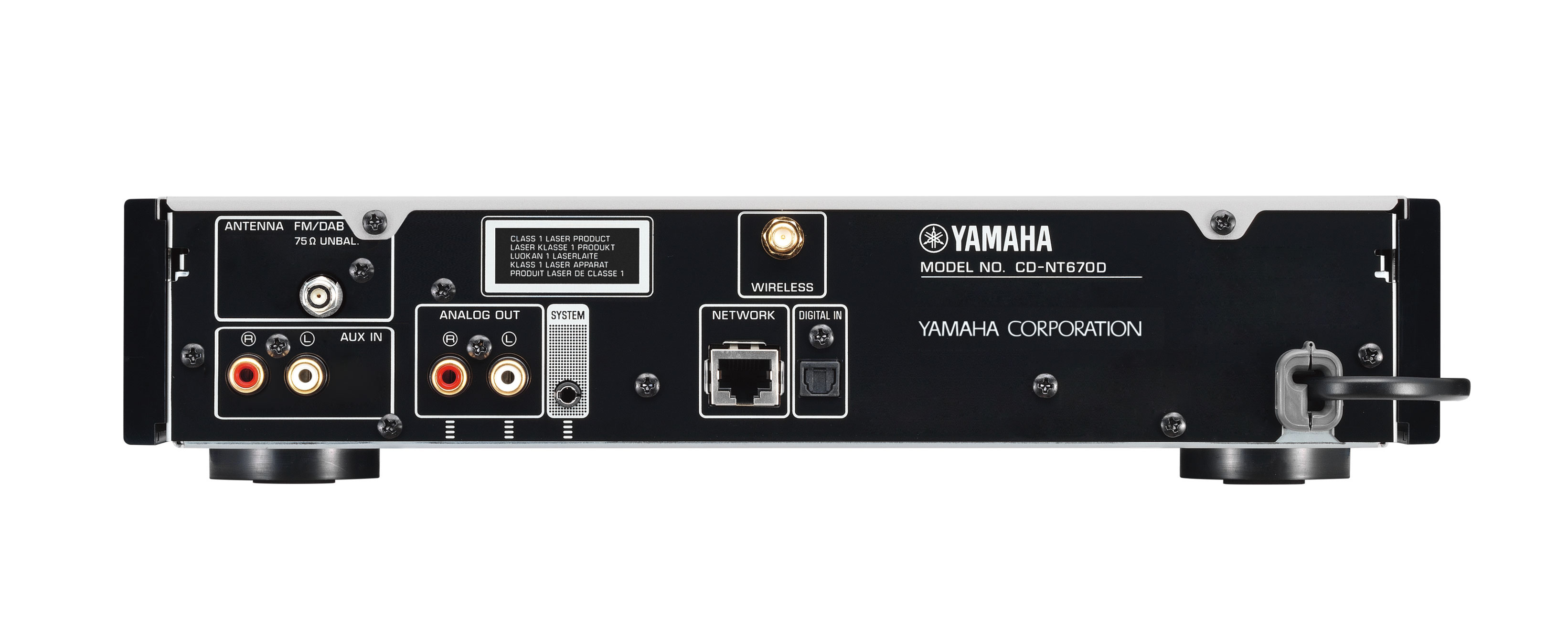Yamaha CDNT670D MusicCast Music Player in Brushed Silver Incorporating