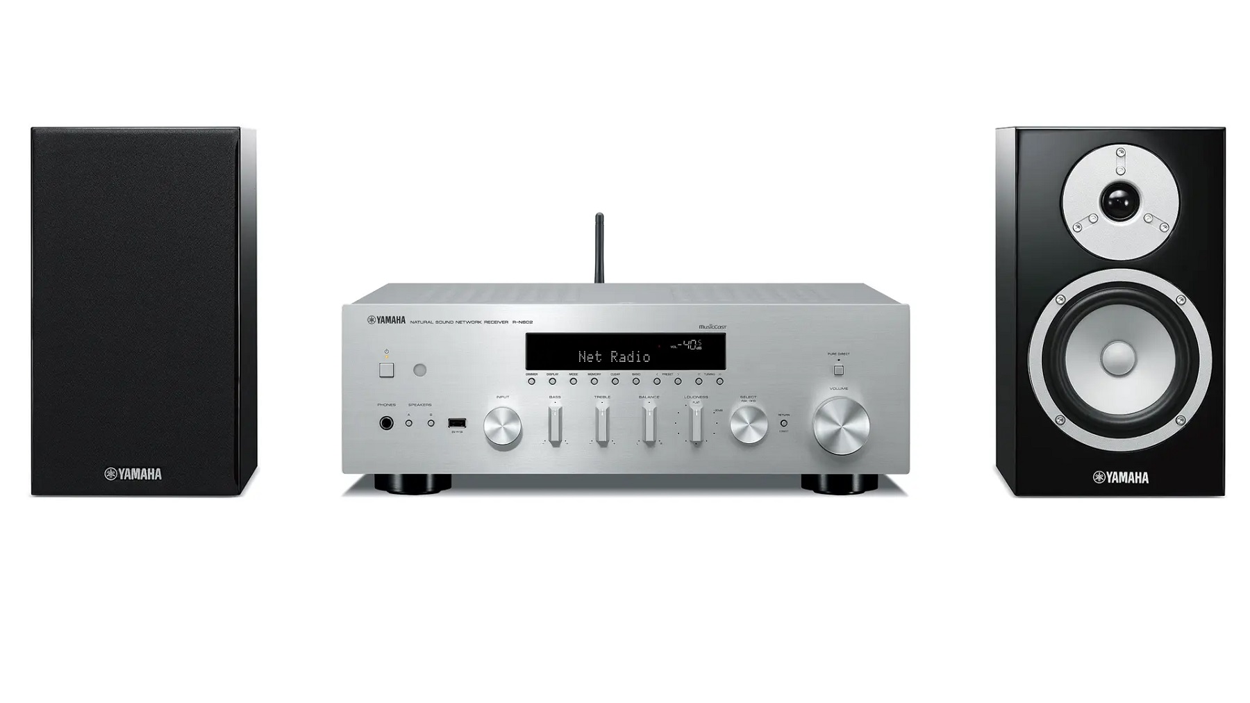 Yamaha MusicCast R-N602 Network Hifi Receiver & NS-BP301 Bookshelf ...