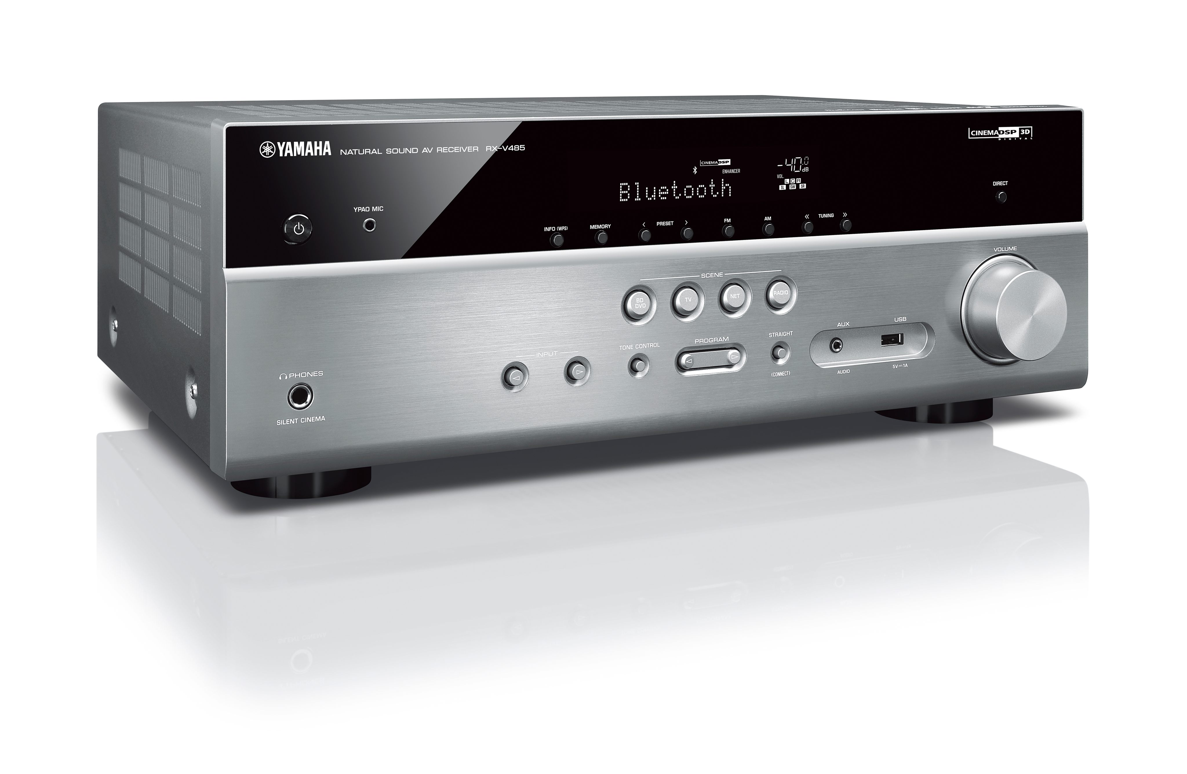 Yamaha RXV485 AV Receiver Titanium Yamaha Music London