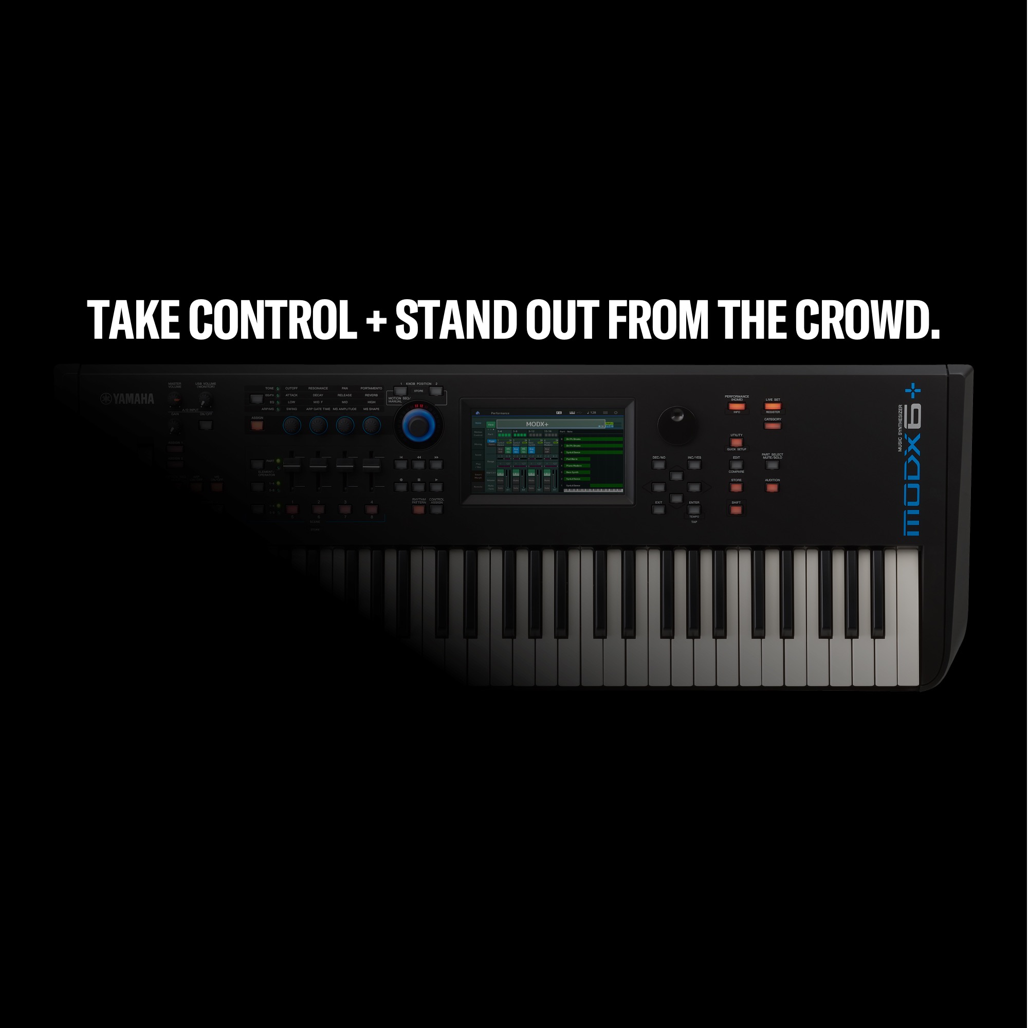 Yamaha MODX6 Plus Synth with 61 key semi weighted keyboard