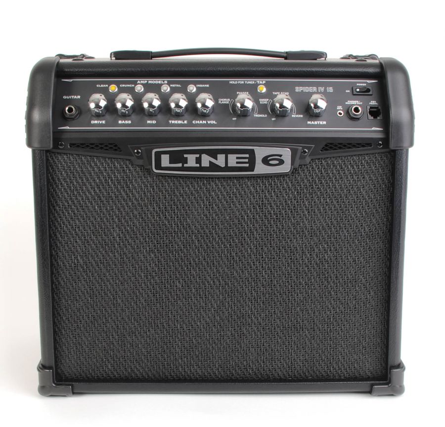 Yamaha Pacifica 012 Black & Line 6 Spider IV 15 Electric Guitar & Amp