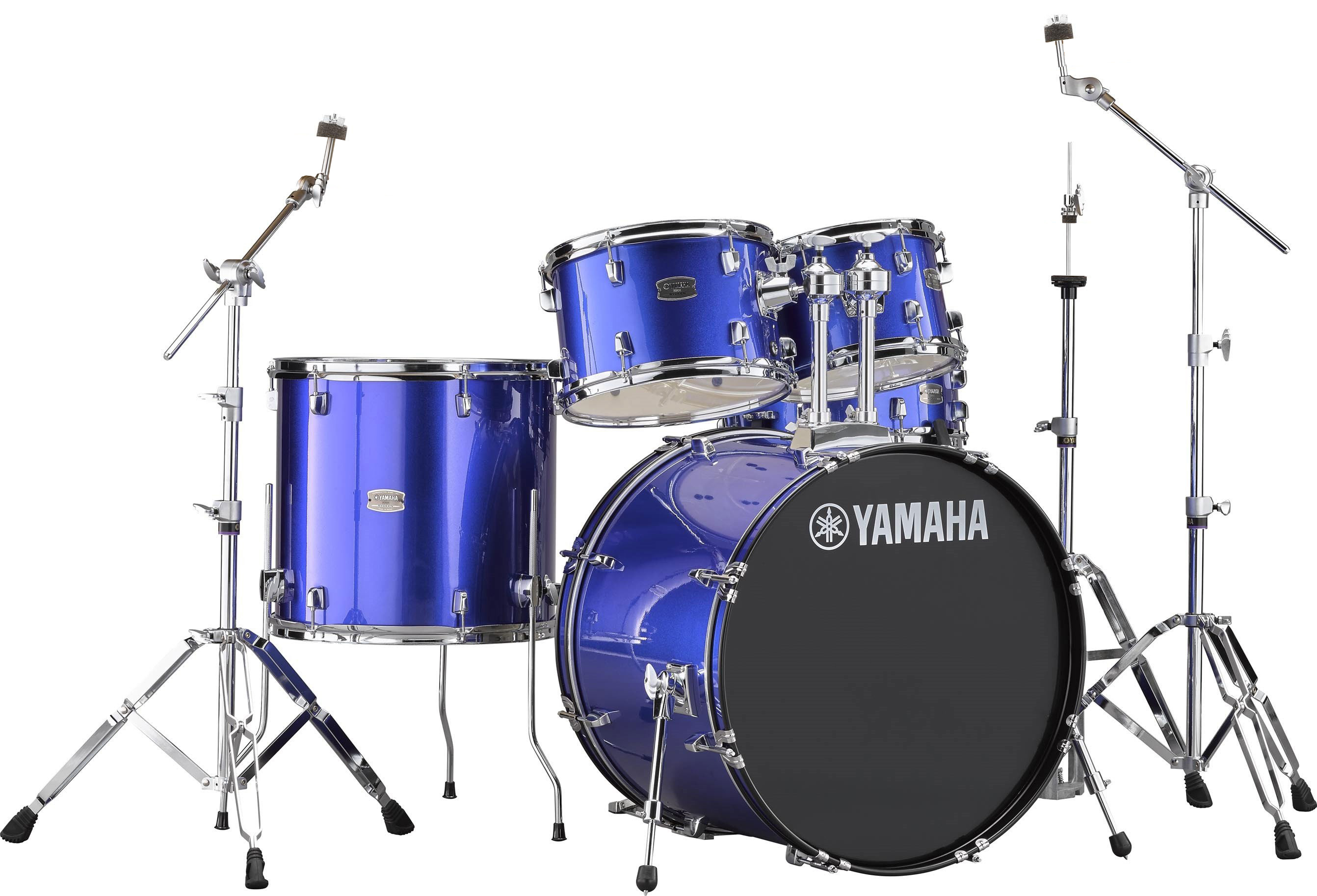 Yamaha Rydeen Drum Shell Kit With Hardware, 22" Kick Drum In Fine Blue