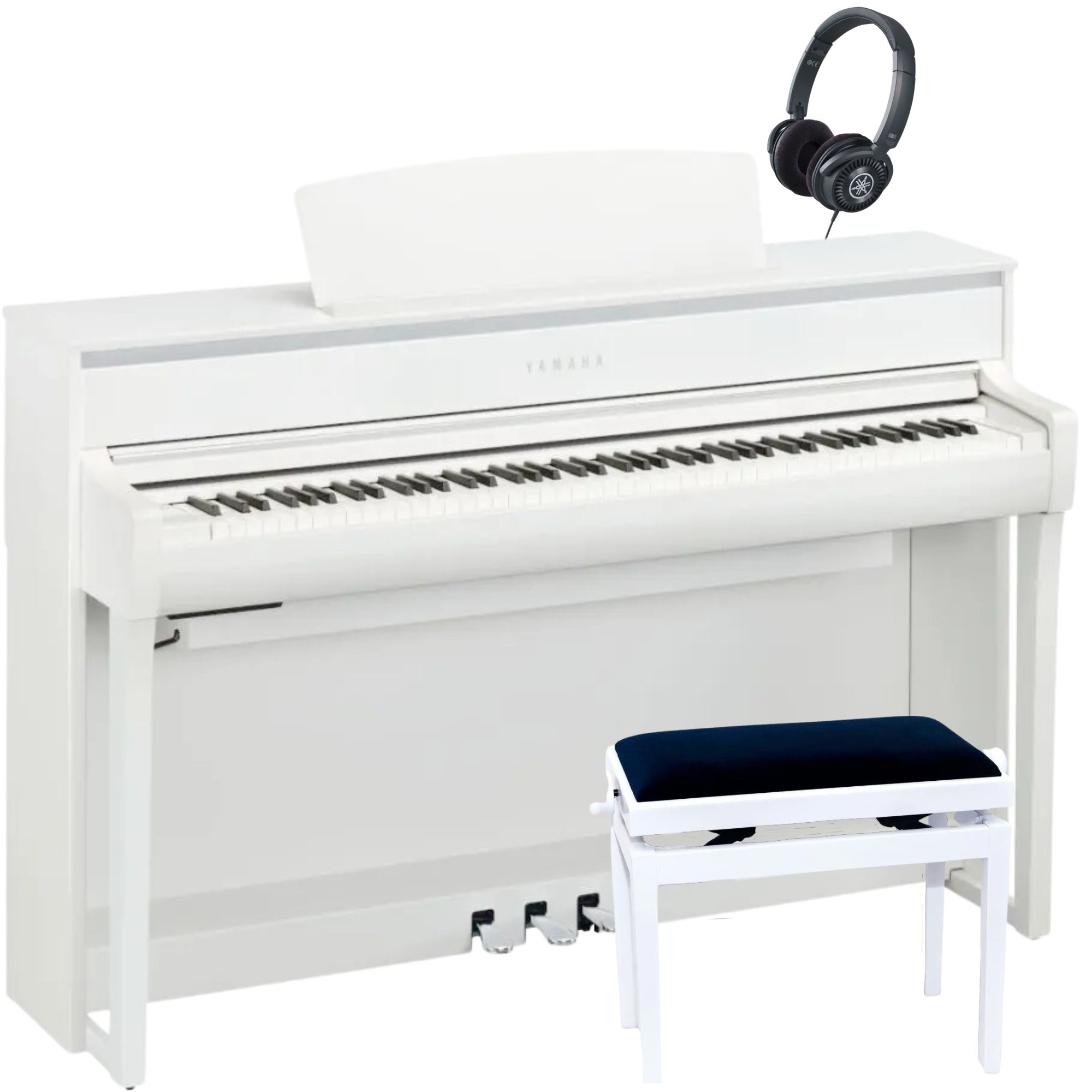 Yamaha CLP775WH Clavinova Digital Piano Deluxe Pack
