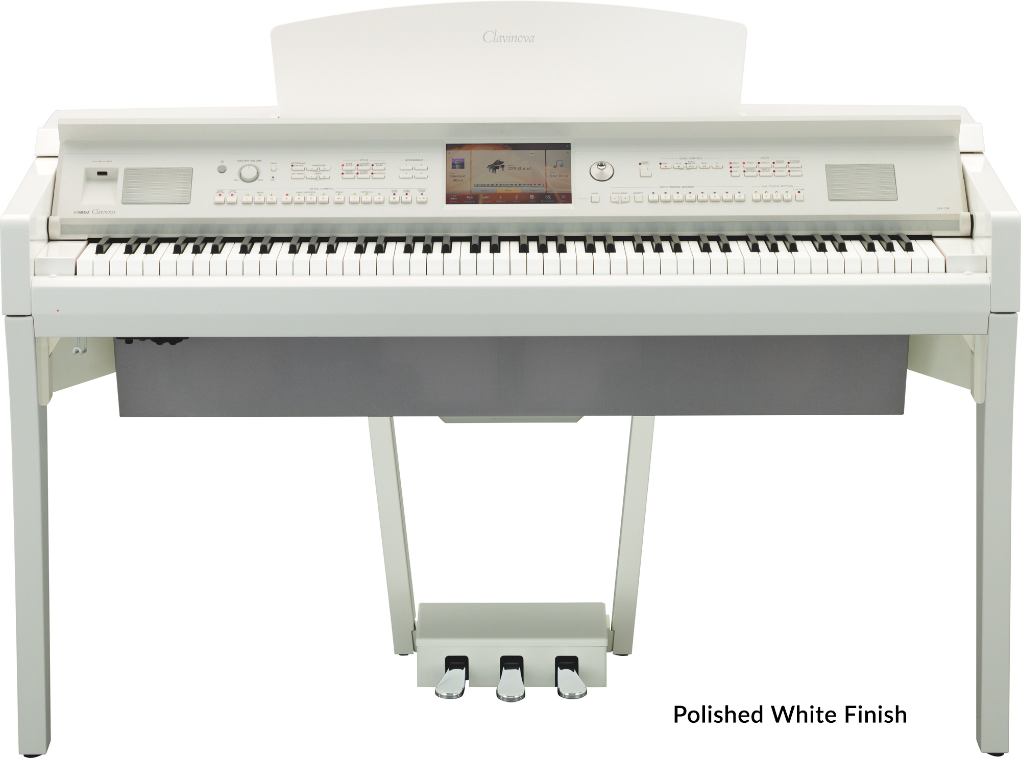 Yamaha CVP709 Clavinova Digital Pianos In Polished Ebony, Polished