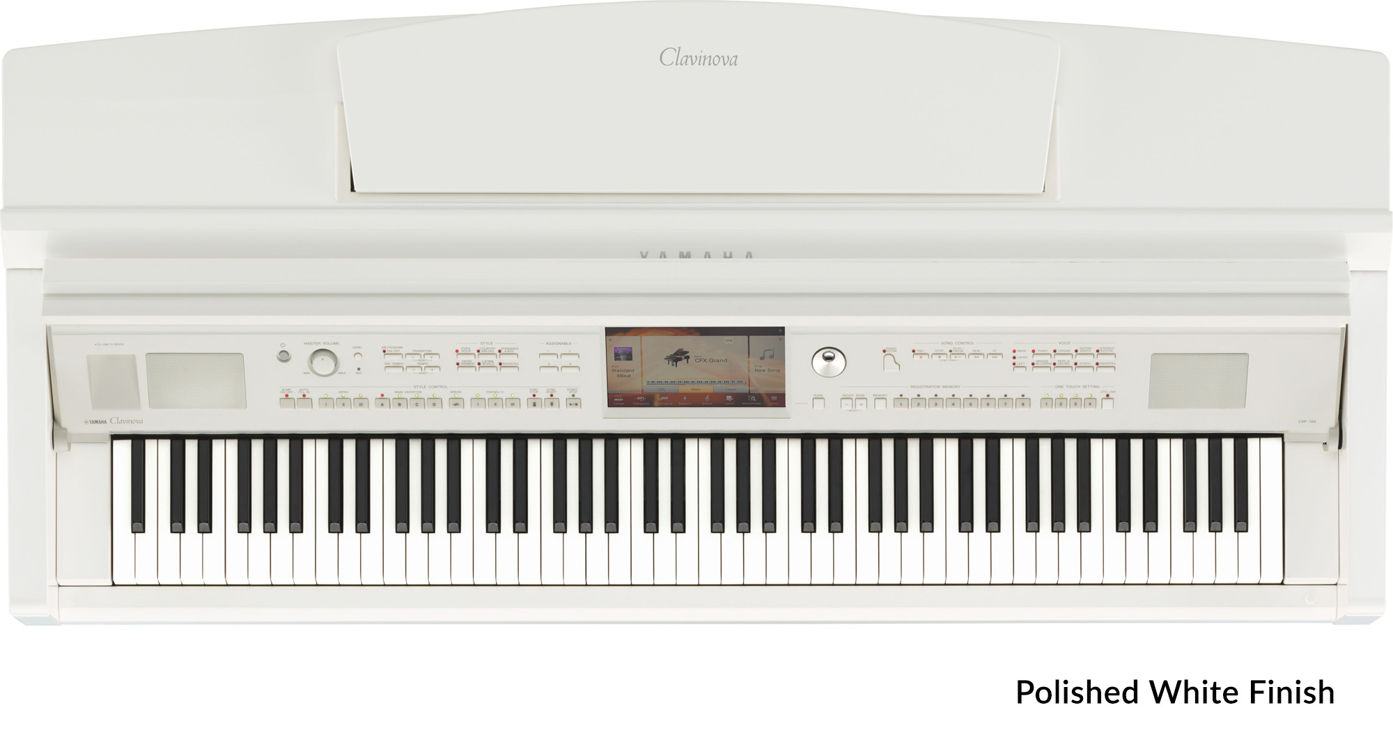 Yamaha CVP709 Clavinova Digital Pianos In Polished Ebony, Polished