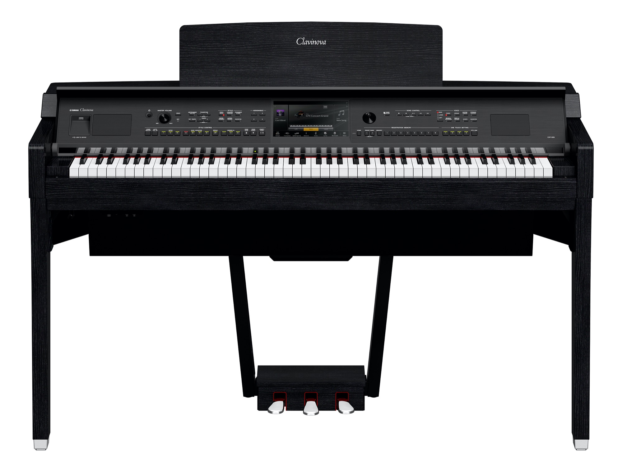 Yamaha CVP809 Clavinova Digital Piano Pianist Pack In Black Finish