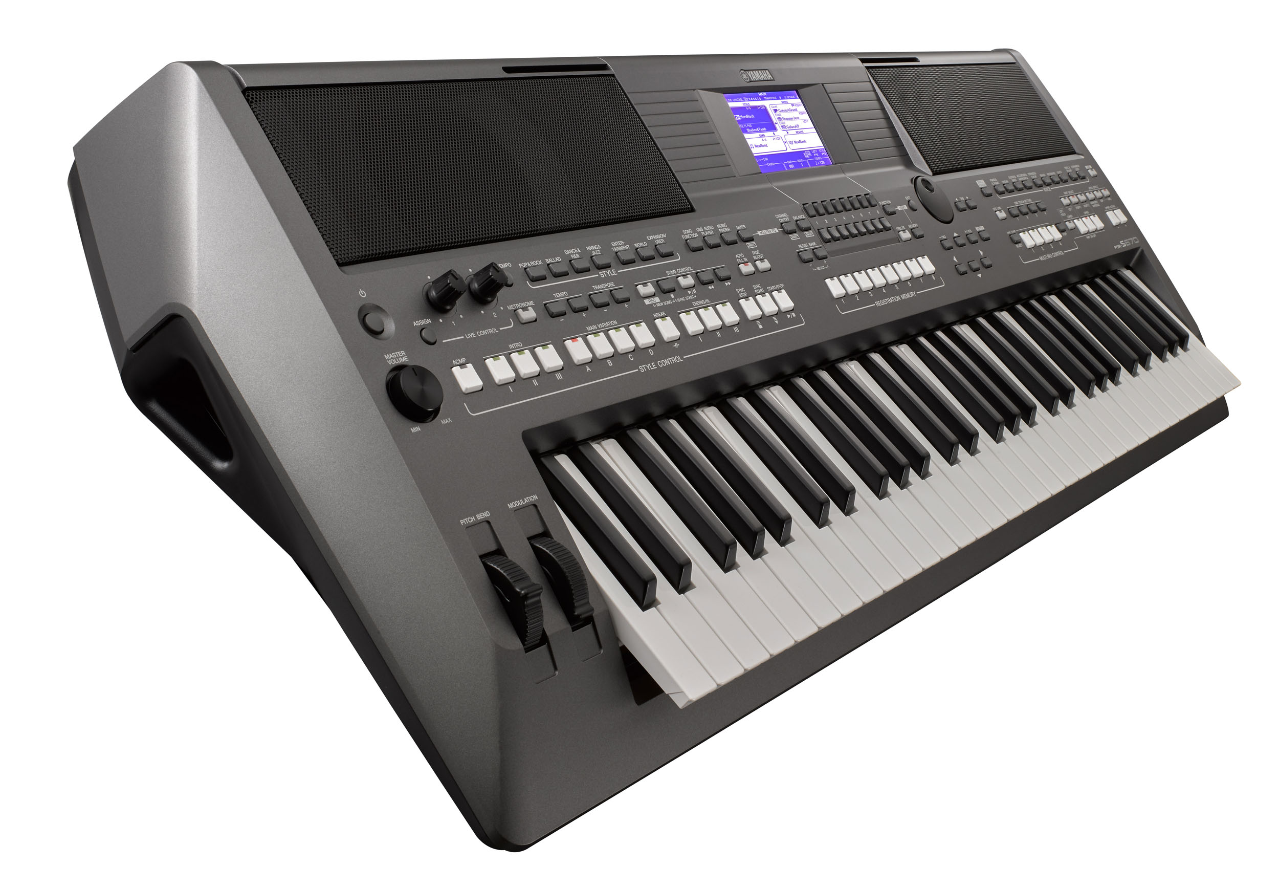 Yamaha PSRS670 Arranger Workstation Keyboard Featuring 128 note