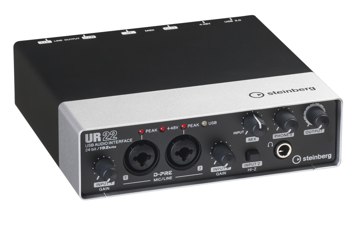 Steinberg UR22 Audio/MIDI Interface 2 In/2 Out Audio Interface With