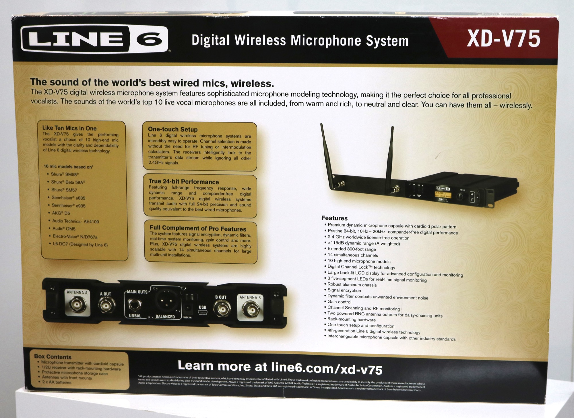 Line 6 XDV75 Wireless Microphone System, Yamaha HQ Showroom Model