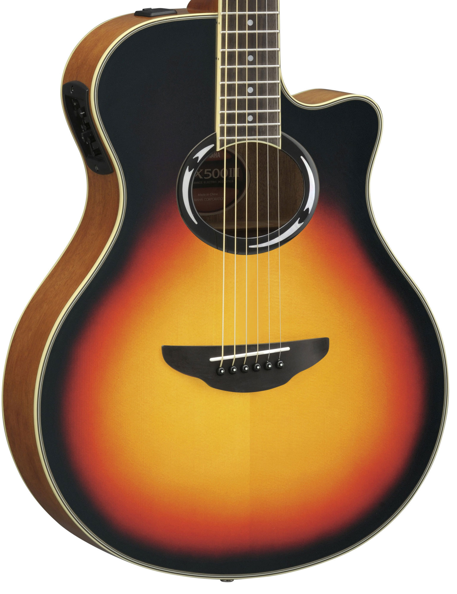 Yamaha APX500 MkIII ElectroAcoustic Guitar In Vintage Sunburst Finish