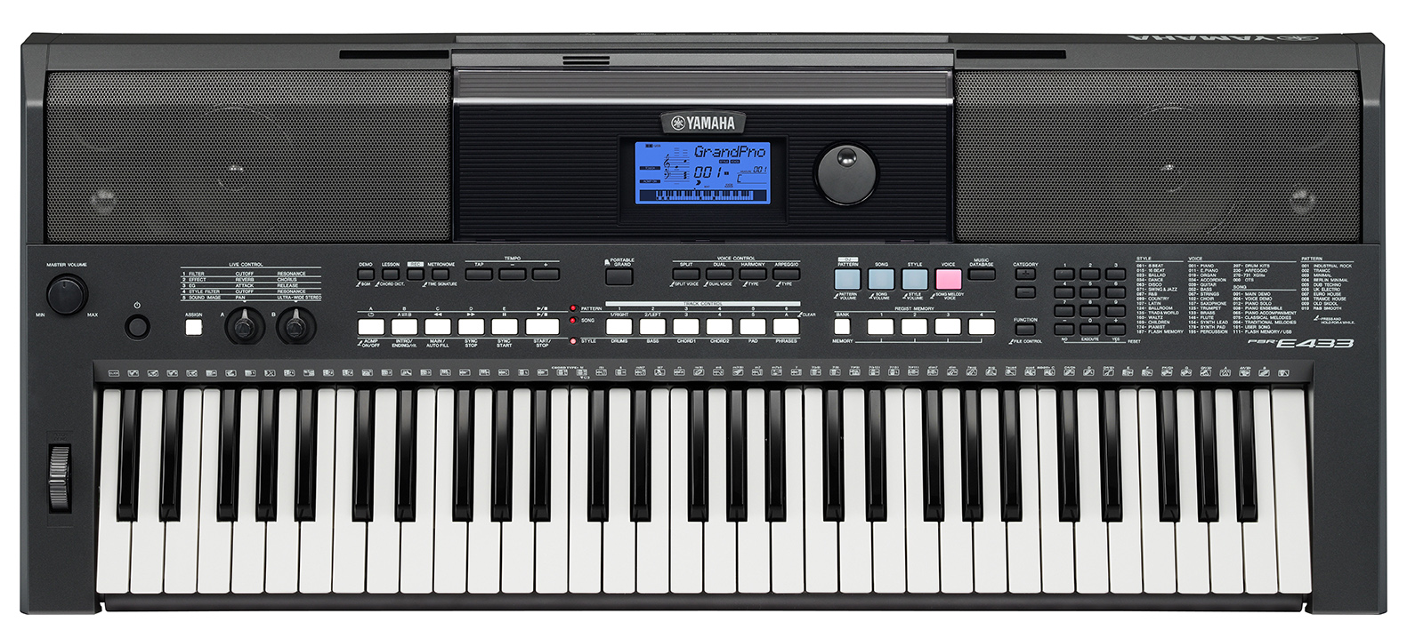 Yamaha PSR-E433 Portable Keyboard Home keyboard with computer