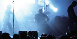 Band on stage