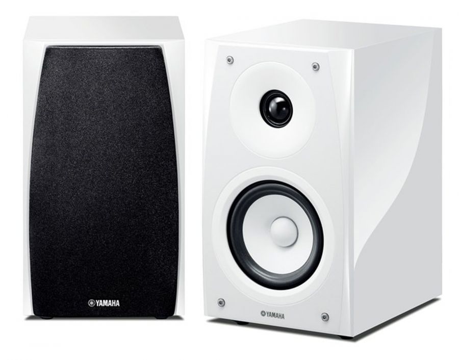 Yamaha Ns Bp182 Compact Bookshelf Speakers Pair Piano White