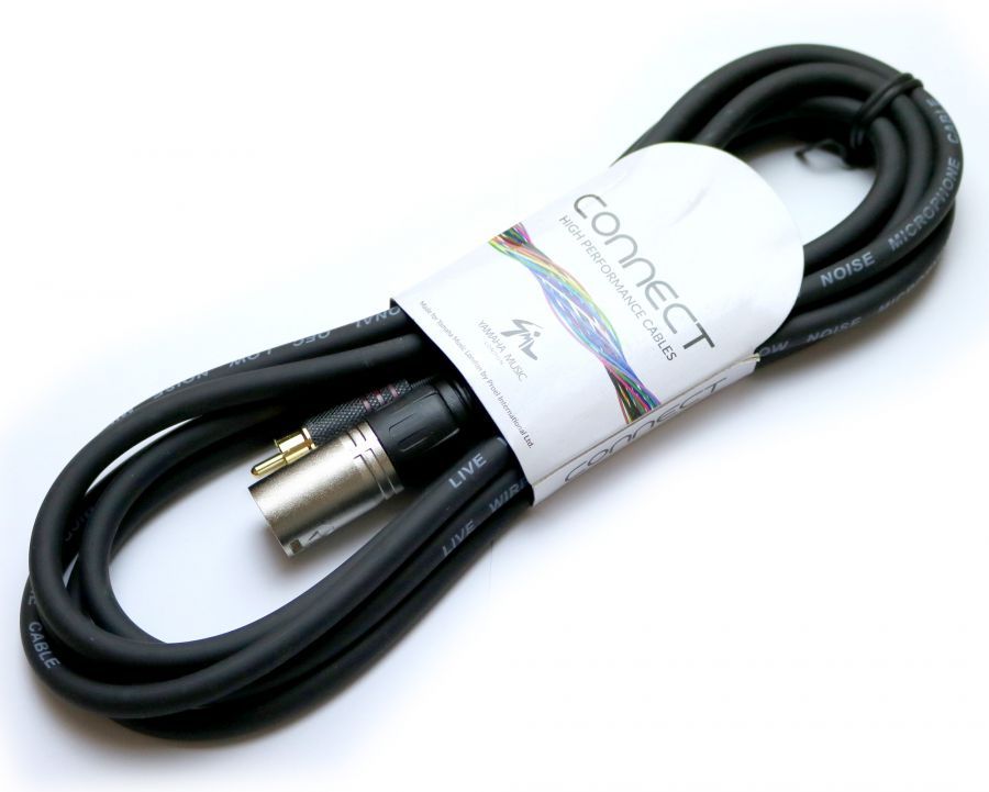 Connect Unbalanced ActiveMonitor Cable in Black 3m XLR (Male) >> RCA