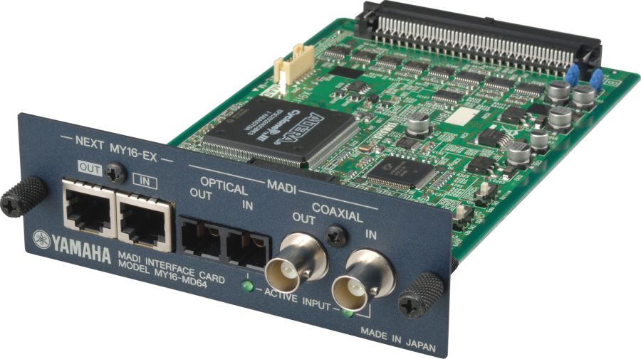YAMAHA MY16-EX MY16EX 16-Kanal Ethernet MADI I/O Card für MD64 ES64 DM GEWÄHR 