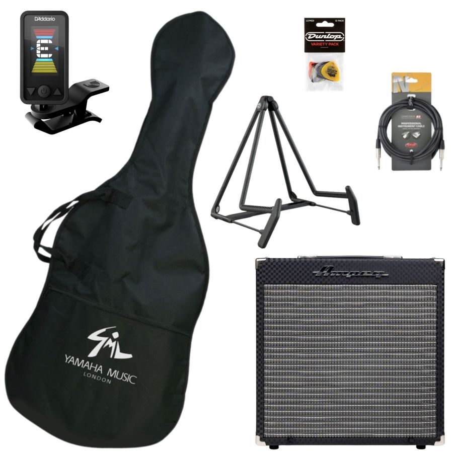 Bass Guitar Accessories Pack 1 Includes Rocket Bass, Snark, Plectrums