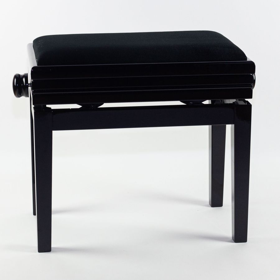YML 5012AB Adjustable Piano Stool with Storage Polished Ebony Finish
