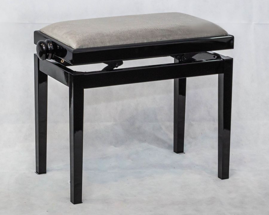 Yml 5012 Height Adjustable Piano Stool Polished Ebony Finish With