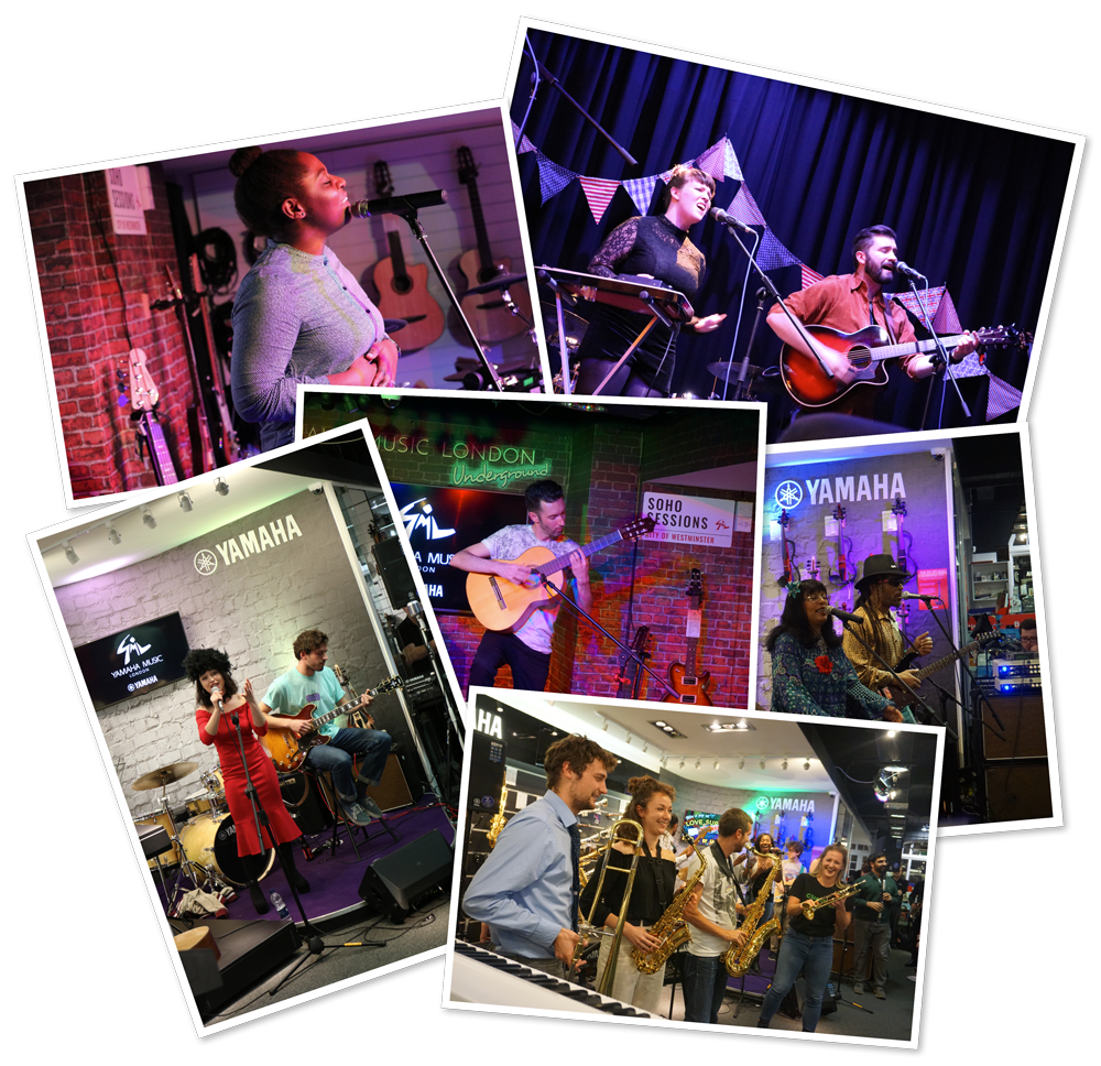 Some of the artists who performed at Yamaha Music London in 2017