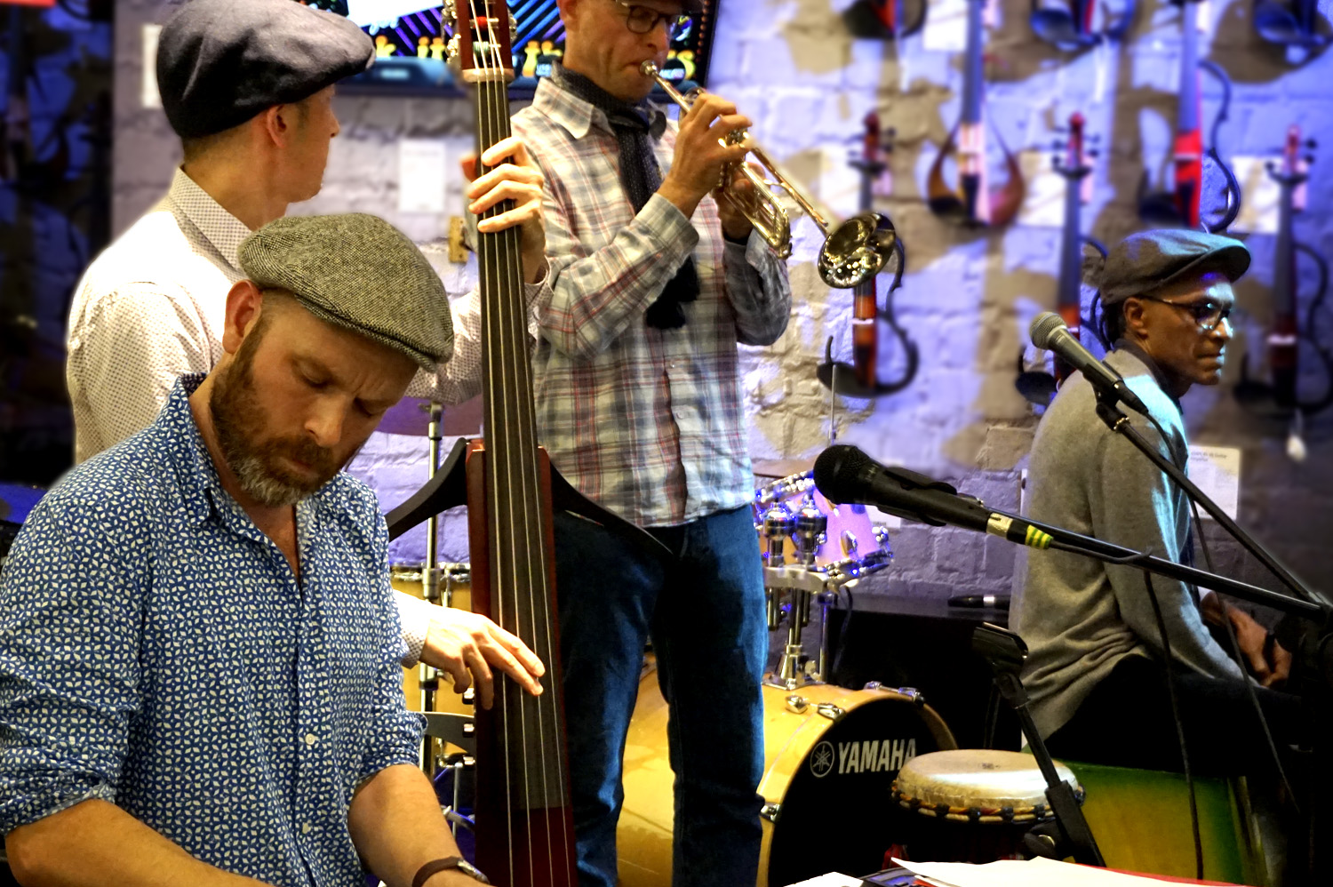 Photo of a Jazz band performing at Yamaha Music London