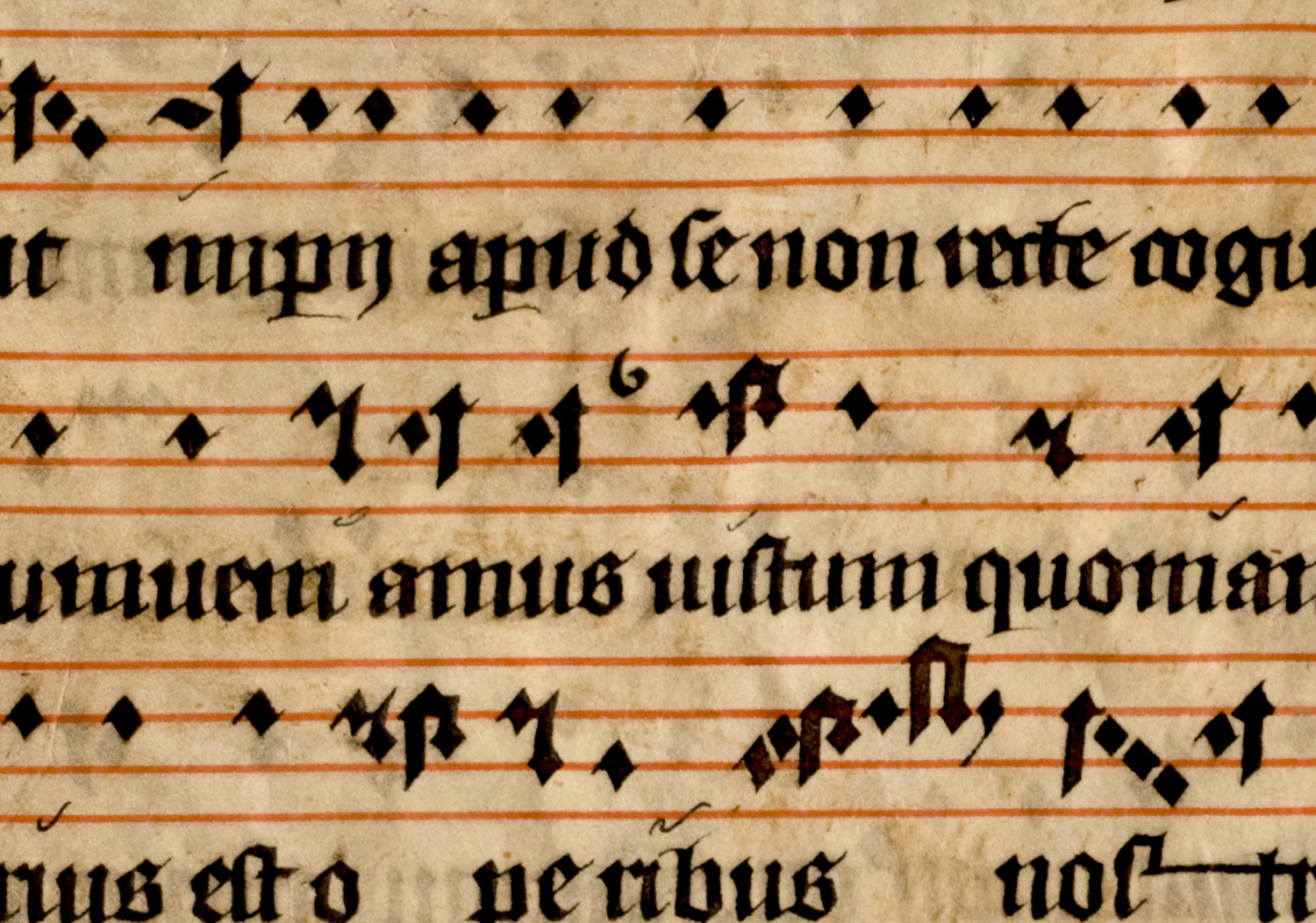 An example of Medieval music notation