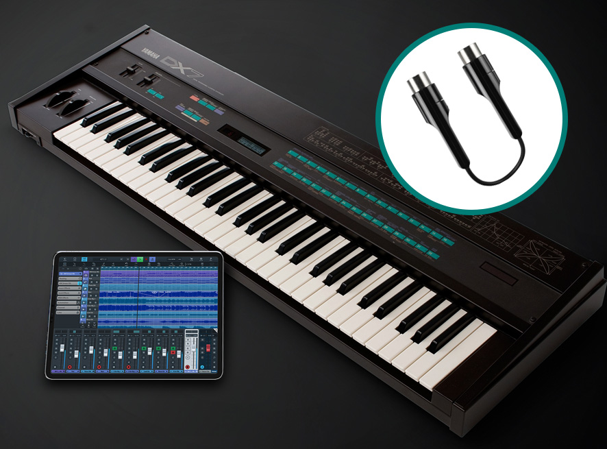 MD-BT01, DX7 Synth and an iPad Pro