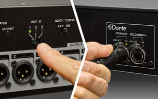 Quickly configure up to 3 Tio1608-D units with a single TF Series mixer