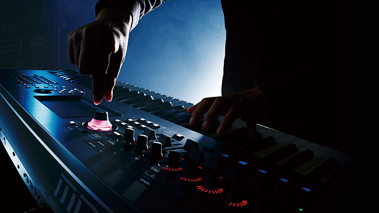 Keyboard Player Playing Montage