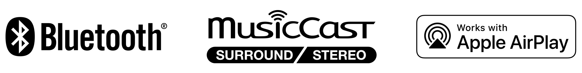 Connect Wirelessly with Bluetooth, Airplay or MusicCast