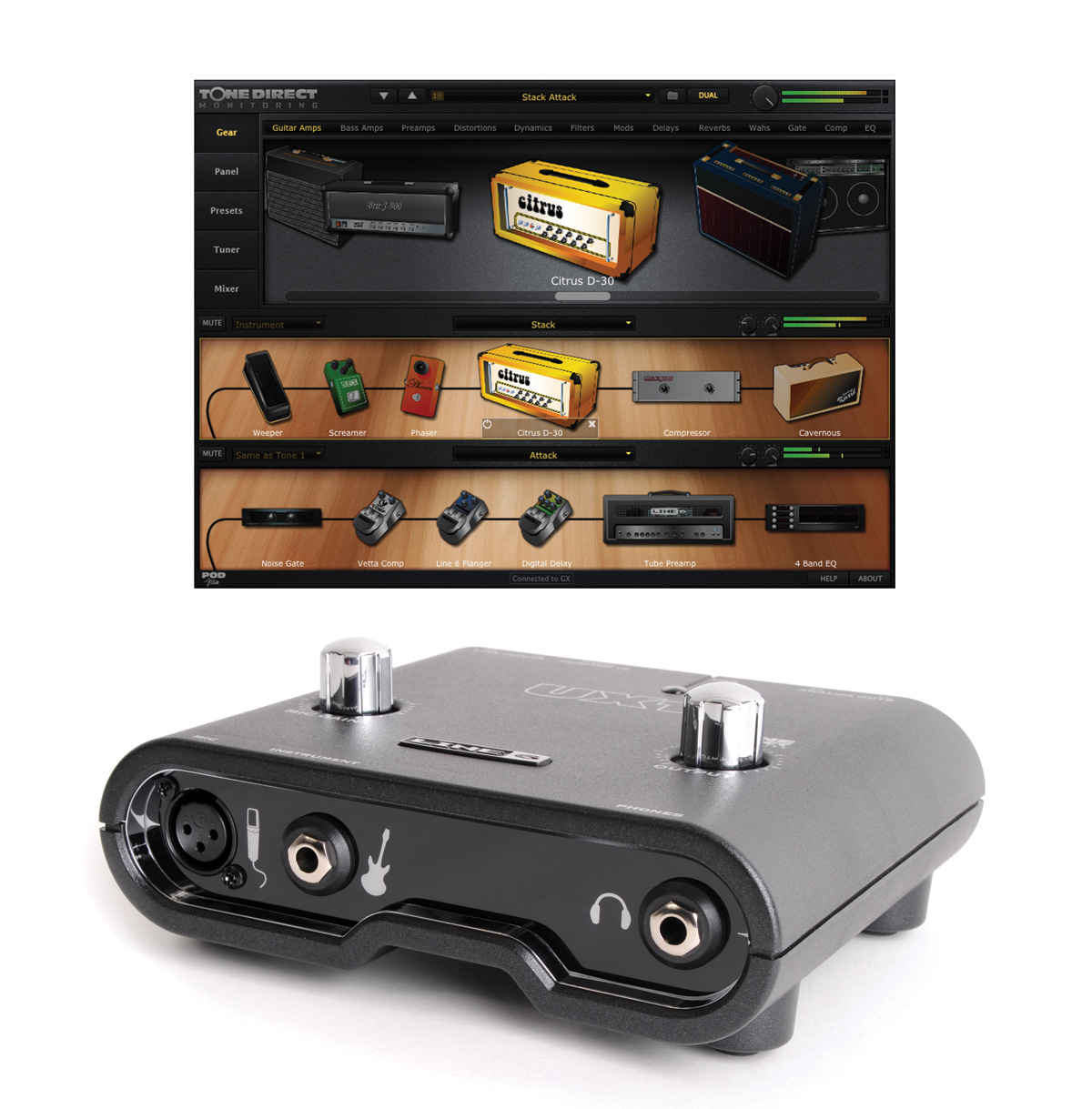 Line 6 POD Studio UX1 Guitar Audio Interface Yamaha Music London