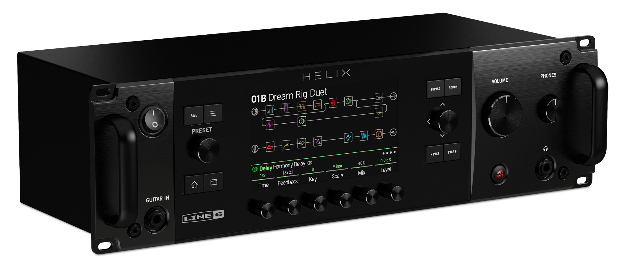Line 6 Helix Rack Tour Grade Rack Guitar Processor The Complete