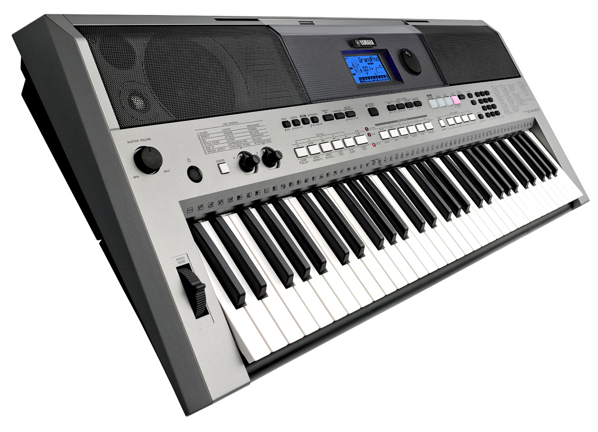 Yamaha PSRE443 TouchSensitive Portable Keyboard 61Key with computer