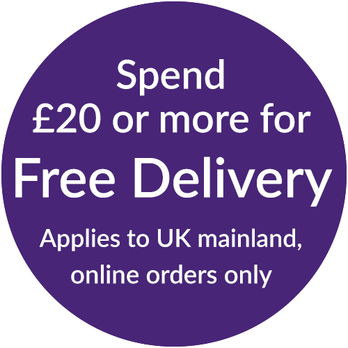 Spend more than £20 for Free Delivery