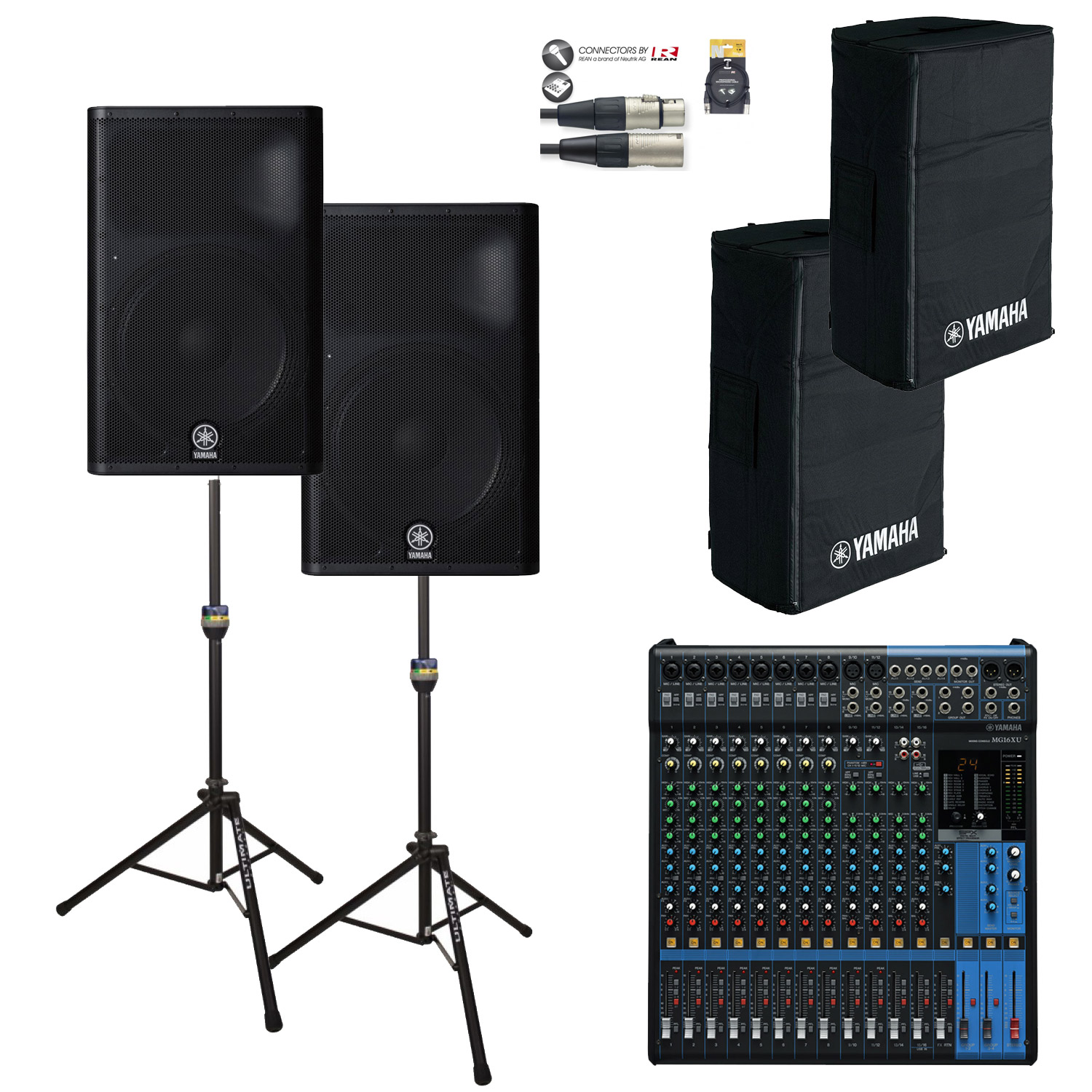 Yamaha Complete PA System package Medium, 3 5 piece band large pubs