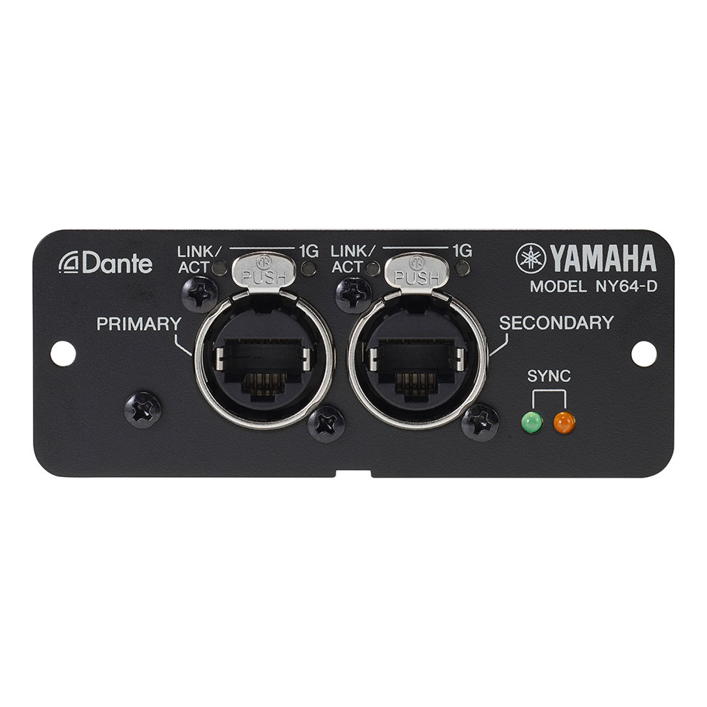 Yamaha NY64D Dante Expansion Card For TF Series Mixers Expansion Card For TF1, TF3 and TF5