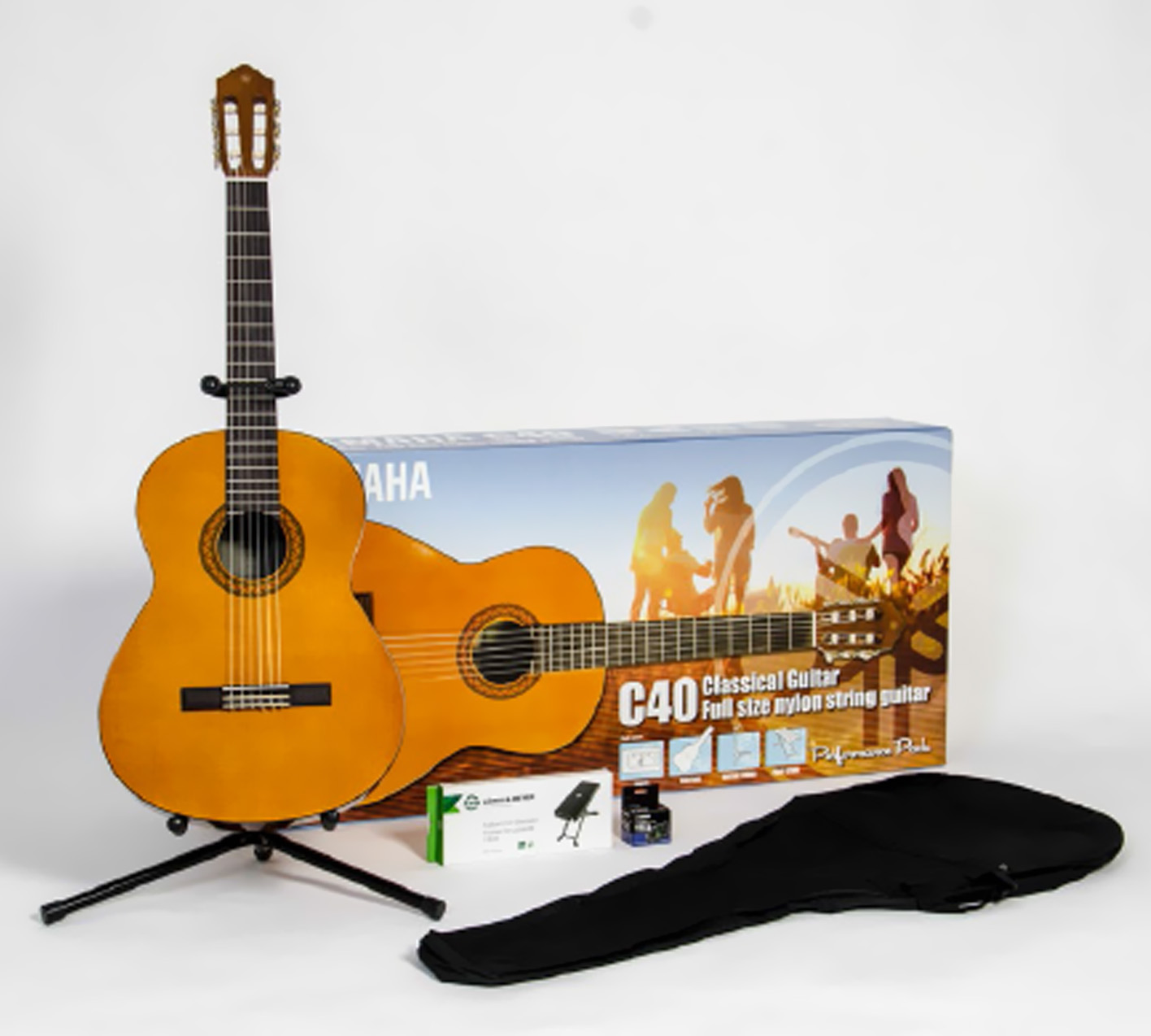 Yamaha C40II Classical Guitar Performance Package Featuring the C40
