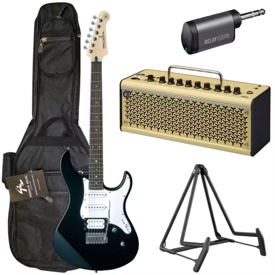 Yamaha Pacifica 112V Electric Guitar & Spider Classic Amp Pack in Black