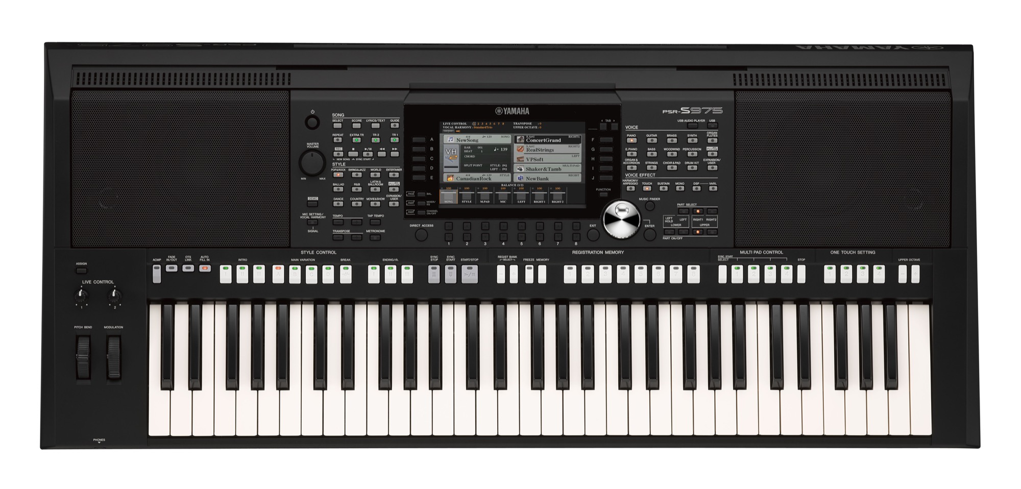 Yamaha PSRS975 Arranger Workstation Keyboard Yamaha Music London