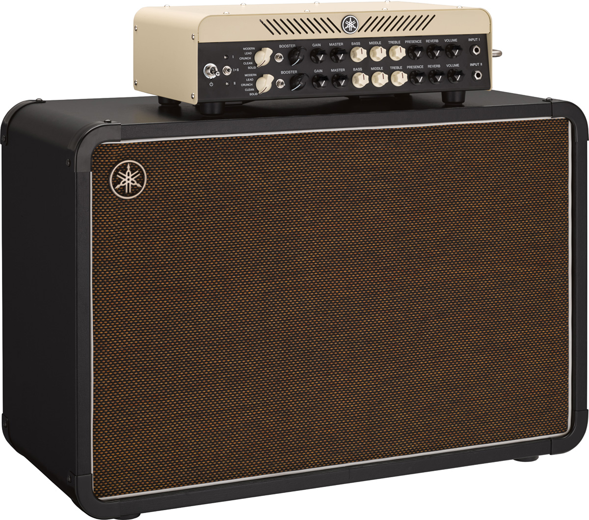 Yamaha THR100HD & THRC212 Guitar Amp Stack with Speaker Cable & Guitar