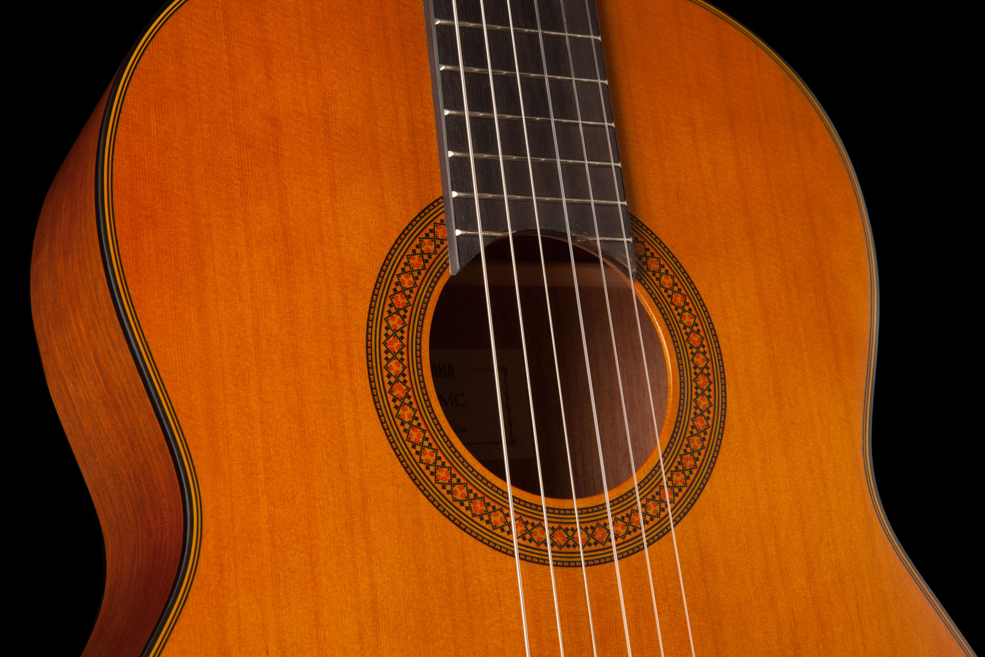 Yamaha CG122MC solid Cedar top classical guitar In Natural finish